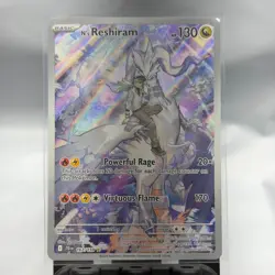N'S RESHIRAM 167/159 Journey Together Full Art Holo Rare Pokemon TCG - Image 2
