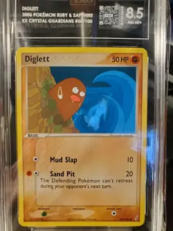 Diglett - 50/100 - Common Reverse Holo Crystal Guardians Pokemon NM MT+ - Image 1