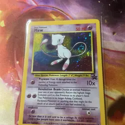Pokemon TCG Mew 9 Black Star Promo Holo LP WoTC multiple Swirls - Image 2