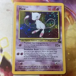 Pokemon TCG Mew 9 Black Star Promo Holo LP WoTC multiple Swirls - Image 3