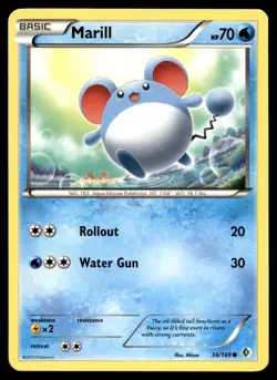 Marill 36/149 Common Boundaries Crossed Pokemon Lightly Played - Image 1