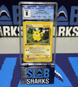 1999 Pokemon 1st Edition PIKACHU Jungle English Wotc CGC 8 NM-MT - Image 1