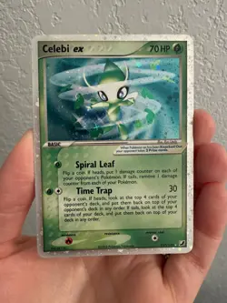 2005 Pokemon, Unseen Forces, #117/115 Celebi EX, Holo Secret Rare - Image 1