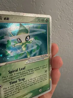 2005 Pokemon, Unseen Forces, #117/115 Celebi EX, Holo Secret Rare - Image 3