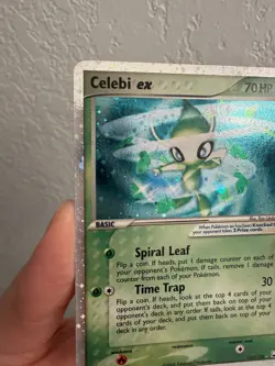 2005 Pokemon, Unseen Forces, #117/115 Celebi EX, Holo Secret Rare - Image 4