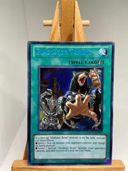 Gladiator Taming - Secret Rare EXVC-EN087 - NM - YuGiOh - Image 1