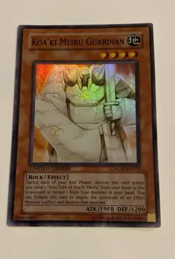 Yugioh Koa’Ki Meiru Guardian Foil/holo Limited Edition RGBT-ENPP3 Moderate Play - Image 1