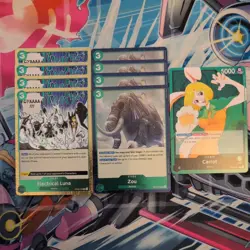 4 x One Piece Electrical Luna OP08-036 R & Zou 039 R Foil + 1x Carrot leader - Image 1