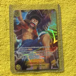 Bandai One Piece CCG Monkey D. Luffy OP15-119 Foil 7000 Power Character OP15 Set - Image 1