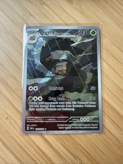 Pokemon TCG Crustle Holo Illustration Rare Card 183/182 Sv04: Paradox Rift - NM - Image 1