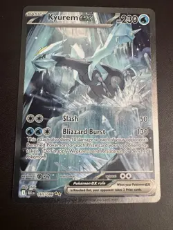 Pokemon TCG Kyurem EX Card SIR Scarlet Violet Black Bolt 165/086 NM Pack Fresh - Image 1