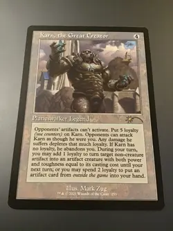 MTG Secret Lair #253 Retro Frame Karn, the Great Creator - Image 1