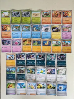 39 PALDEA EVOLVED SET CARDS, INC. HOLOS & REVERSE HOLOS, POKEMON CARD TCG BUNDLE - Image 1