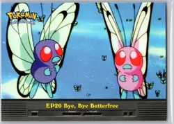 POKEMON TOPPS TRADING CARDS SERIES 2 EP20 BYE, BYE BUTTERFREE #142 NON HOLO NM - Image 1