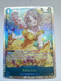 Rebecca SR OP15-053 ENGLISH ONE PIECE Card Adventure on KAMI’s Island NM Blue - Image 1