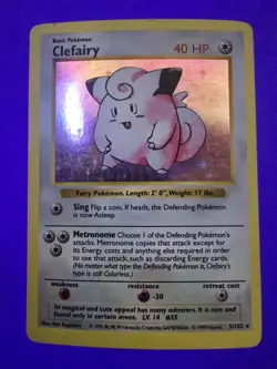 Pokemon Card - Clefairy - Base Set 5/102 Holo Rare LP - Image 1
