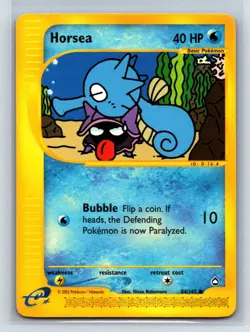 Horsea (84) Aquapolis #084/147 Pokemon Card TCG - LP - Image 1
