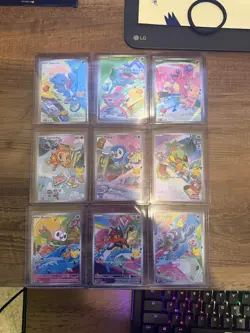 Pokemon 2026 First Partner Illustration Collection Series 1 Promo Set (9 Cards) - Image 1