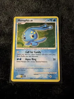 Pokemon TCG Manaphy Holo Rare Card Diamond & Pearl 9/130 - Image 1