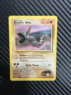 Brock’s Onix 69/132 Pokemon TCG Pokemon Card (MYREF#1) - Image 1
