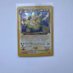 Pokemon Neo Destiny Dark Ampharos Holo Card 1/105 2000 Unlimited Rare - Image 1