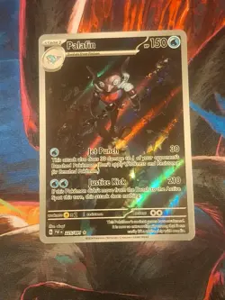 Pokemon TCG Palafin Holo Card 225/091 SV Paldean Fates - Image 1