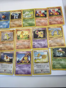 Vintage Pokemon Cards 81 Bulk Lot From Various Sets MP/DMG - Image 4