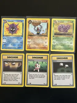Lot of 6 French Pokemon cards Vintage Wotc All 1st Edition NM-LP all - Image 1