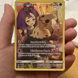 Pokemon Mimikyu 245/236 Sm-Cosmic Eclipse Full Art Secret Rare Holo 70 HP Card - Image 1