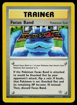 Pokemon Card Neo Genesis Focus Band 86/111 Rare - Image 1
