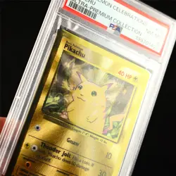 PSA 8 NM-MT 2021 Pokemon ENG Pikachu 58/102 (Gold Metal Card) - Image 3
