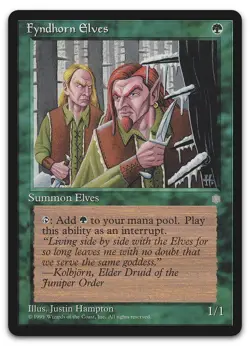 Fyndhorn Elves #132 (LP) Ice Age ICE Magic MTG - Image 1