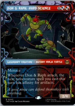 Don & Raph, Hard Science (Showcase) R Teenage Mutant Ninja Turtles 243 NM Foil M - Image 1