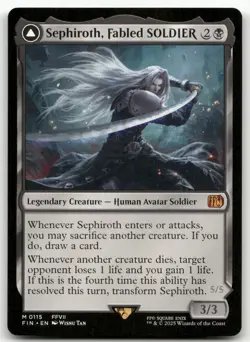 Sephiroth, Fabled SOLDIER #115 (NM) Final Fantasy FIN Magic MTG - Image 1