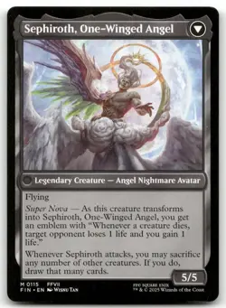 Sephiroth, Fabled SOLDIER #115 (NM) Final Fantasy FIN Magic MTG - Image 2