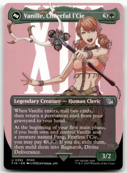 Vanille, Cheerful l'Cie (Borderless) #392 (NM) Final Fantasy FIN Magic MTG - Image 1