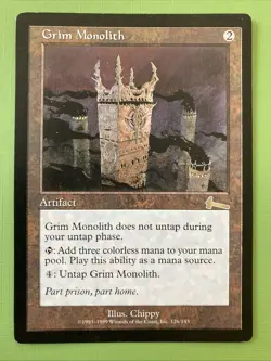MTG - Grim Monolith - Urza's Legacy - LP - Image 1