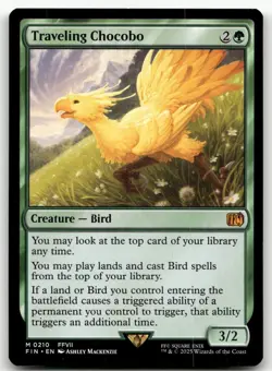 Traveling Chocobo #210 (NM) Final Fantasy FIN Magic MTG - Image 1
