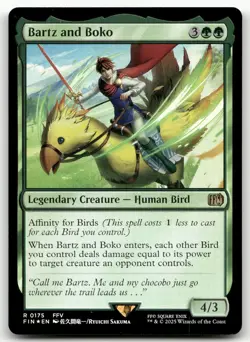 Bartz and Boko #175 (Foil) (NM) Final Fantasy FIN Magic MTG - Image 1