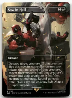 Saw in Half #1755 (NM) Secret Lair Drop SLD Magic MTG - Image 1