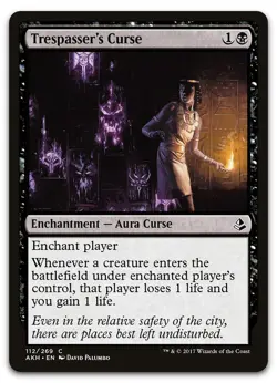 Trespasser's Curse #112 (LP) Amonkhet AKH Magic MTG - Image 1