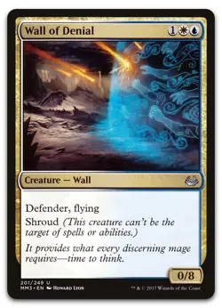 Wall of Denial #201 (LP) Modern Masters 2017 MM3 Magic MTG - Image 1