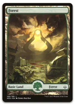Forest (189) - Full Art #189 (NM) Hour of Devastation HOU Magic MTG - Image 1