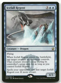 Icefall Regent #58 (LP) Dragons of Tarkir DTK Magic MTG - Image 1