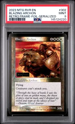 2024 MTG RAVNICA REMASTERED #302 BLAZING ARCHON 337/500 PSA 9 - Image 1