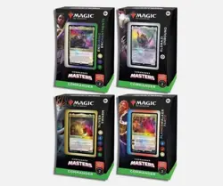 COMMANDER MASTERS DECK Set of 4 MtG Sealed Case Eldrazi Unbound Sliver Swarm - Image 1