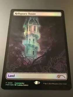 MTG Secret Lair MagicFest Promo #0001 Full Art Foil Reliquary Tower NM - Image 1