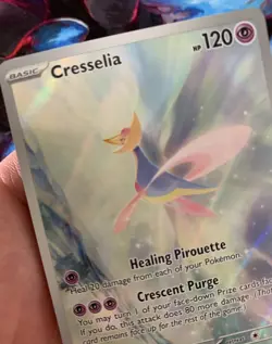 2024 Pokemon Cresselia Shrouded Fable IR Illustration Rare 071/064 - Image 3