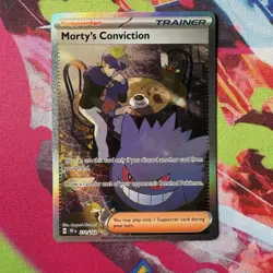 Pokemon Morty's Conviction Special Illustration Rare Temporal Forces 211/162 NM - Image 1