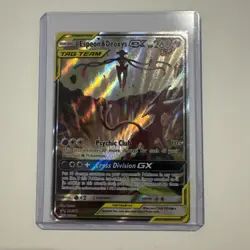 Pokemon TCG Espeon & Deoxys GX Ultra Rare Tag Team SM240 Holo Promo NM - Image 1